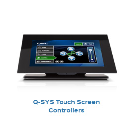 อุปกรณ์ระบบห้องประชุม Q-SYS Touch Screen Controllers